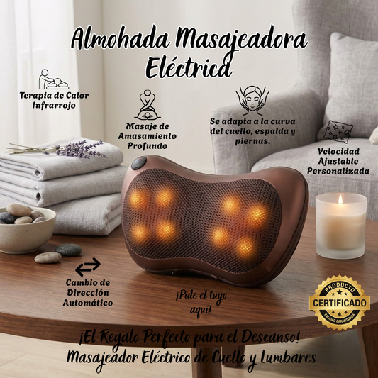 Almohada Masajeadora Eléctrica