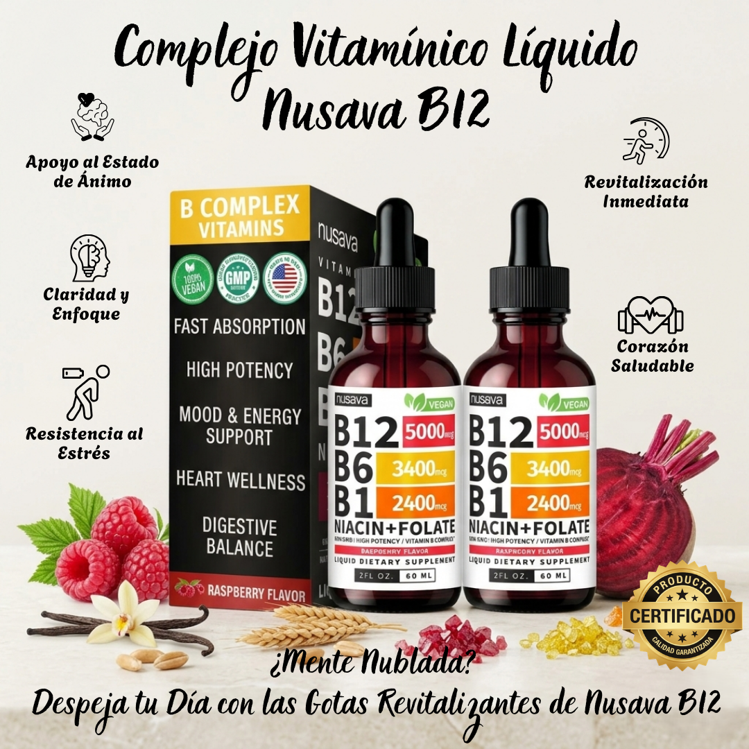 Complejo Vitamínico Líquido Nusava B12