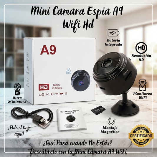 Mini Camara Espia A9 Wifi Hd