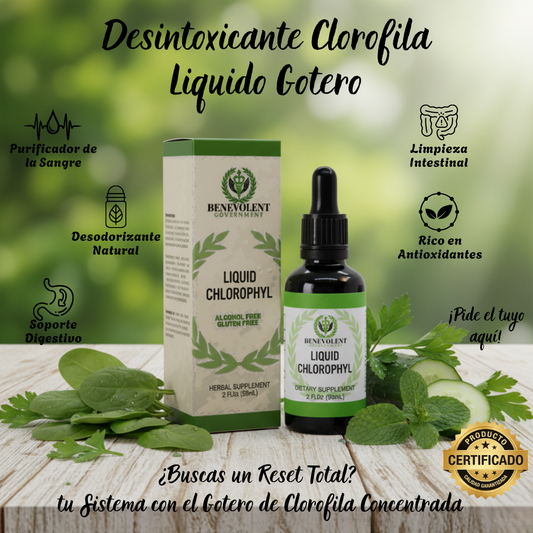 Desintoxicante Clorofila Liquido Gotero