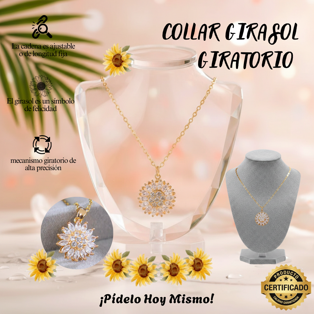 Collar Girasol Giratorio