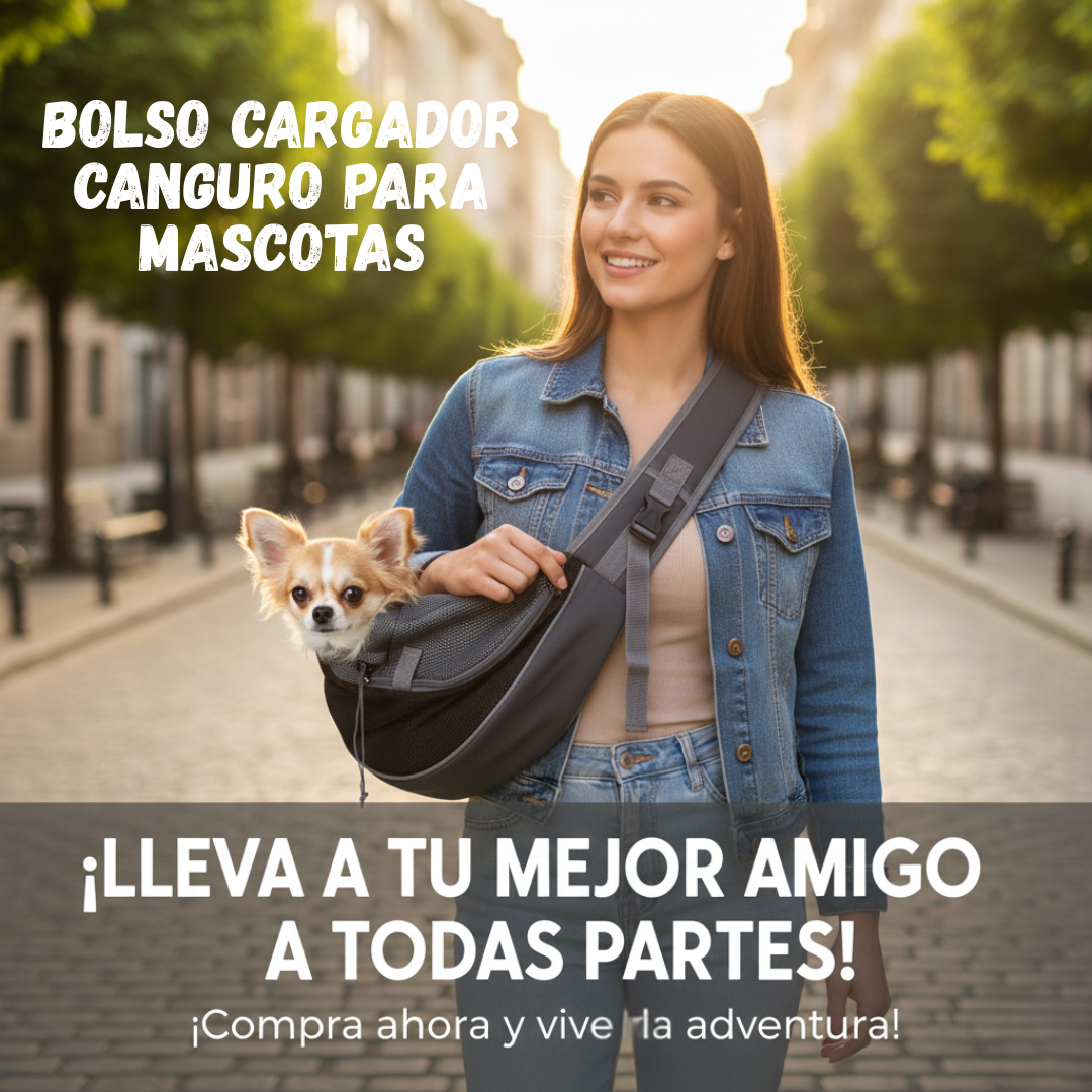 Mochila Canguro para Mascotas Pequeñas