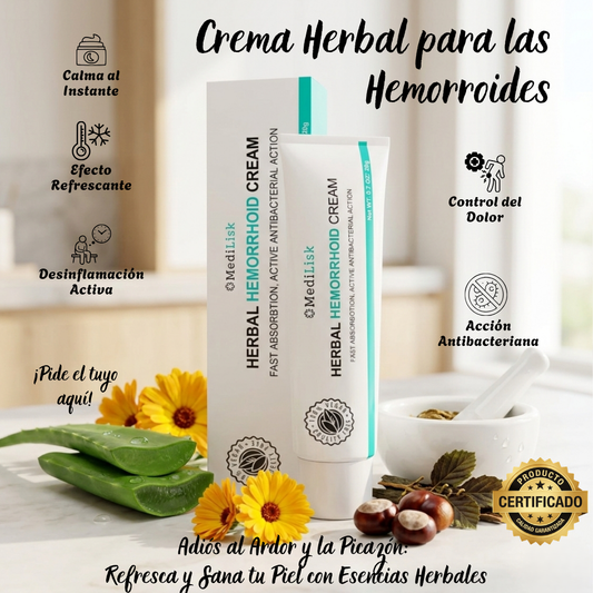 Crema Herbal para las Hemorroides