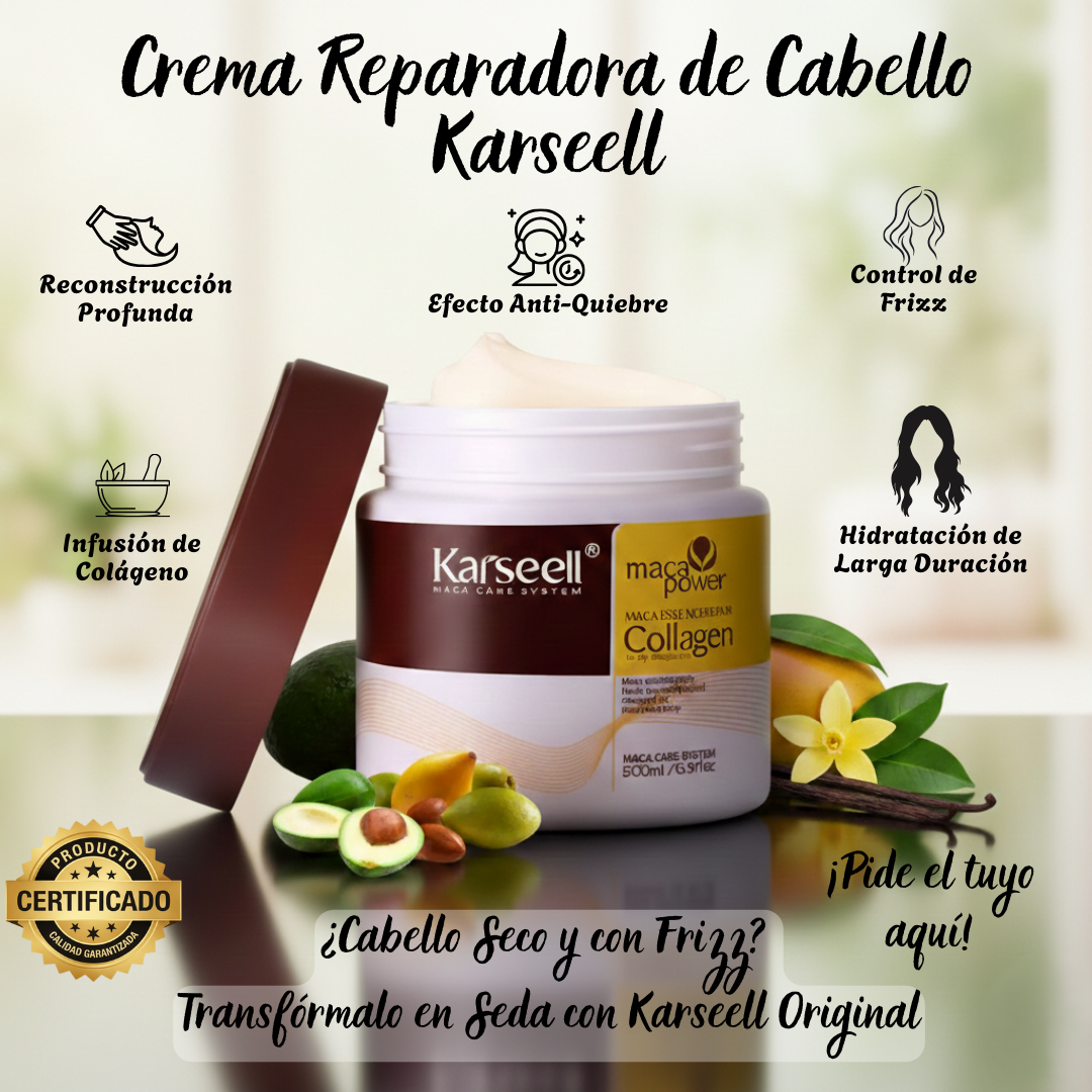 Crema Reparadora de Cabello Karseell