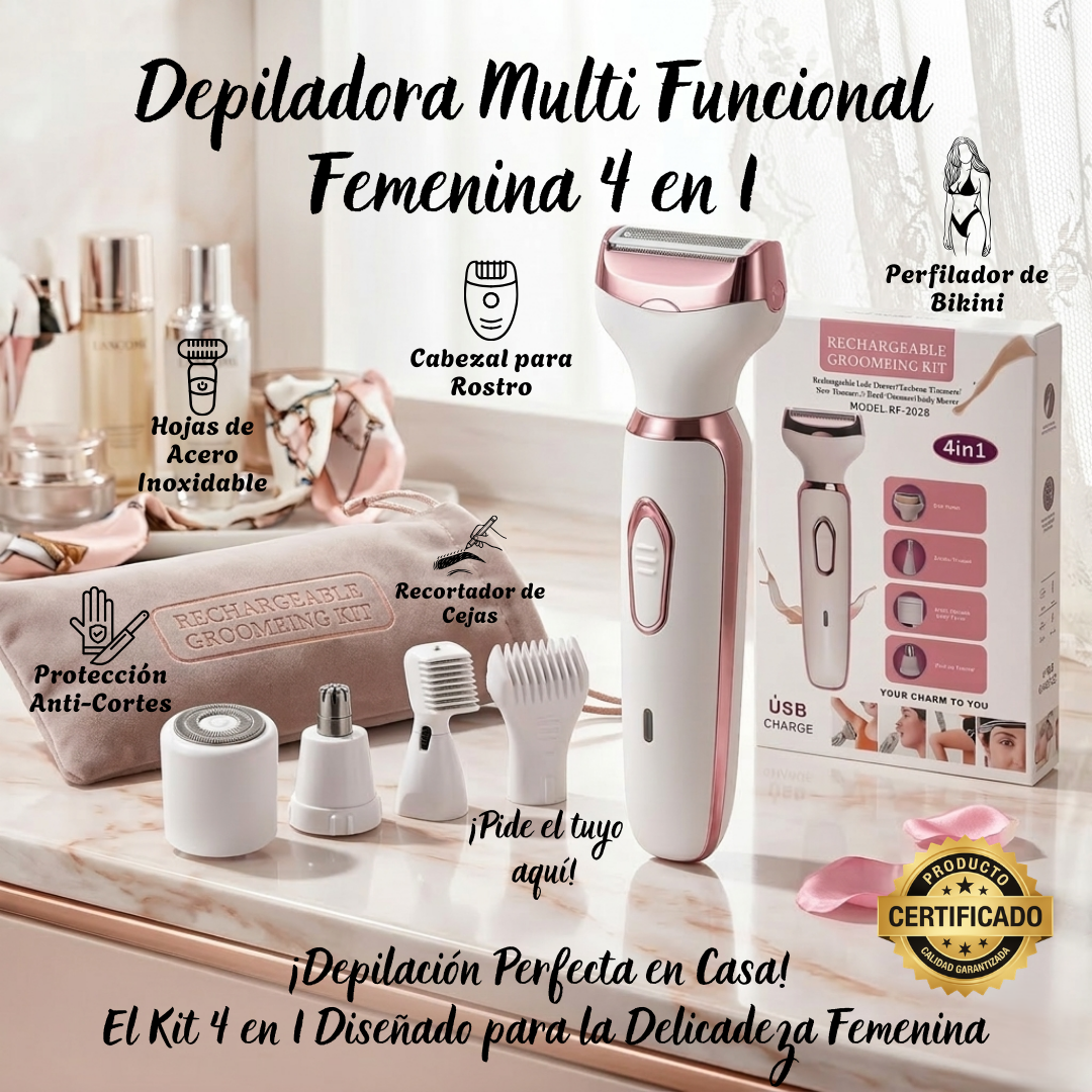 Depiladora Multi Funcional Femenina 4 en 1