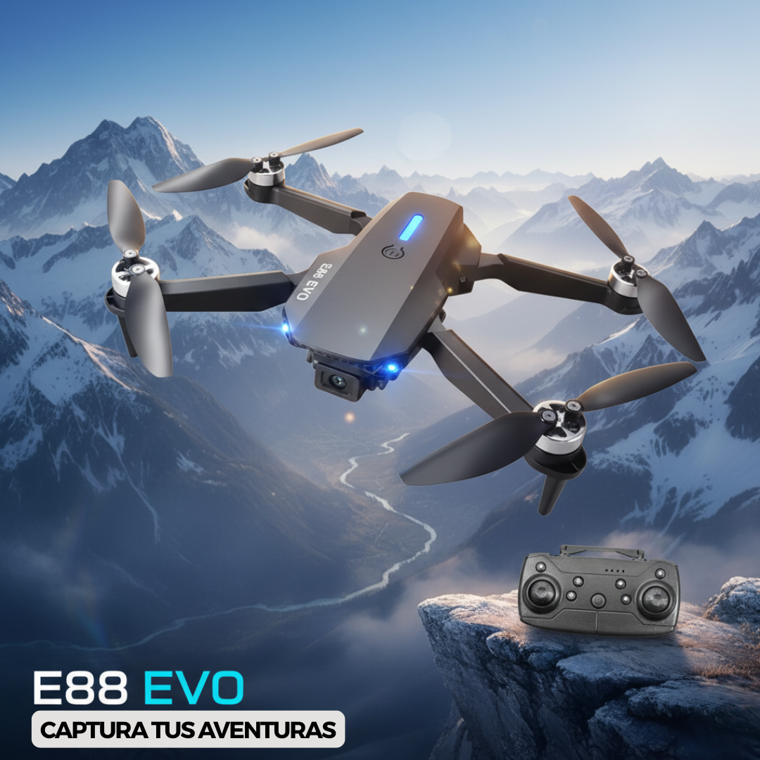Dron E880d Luces Led 1 Bateria