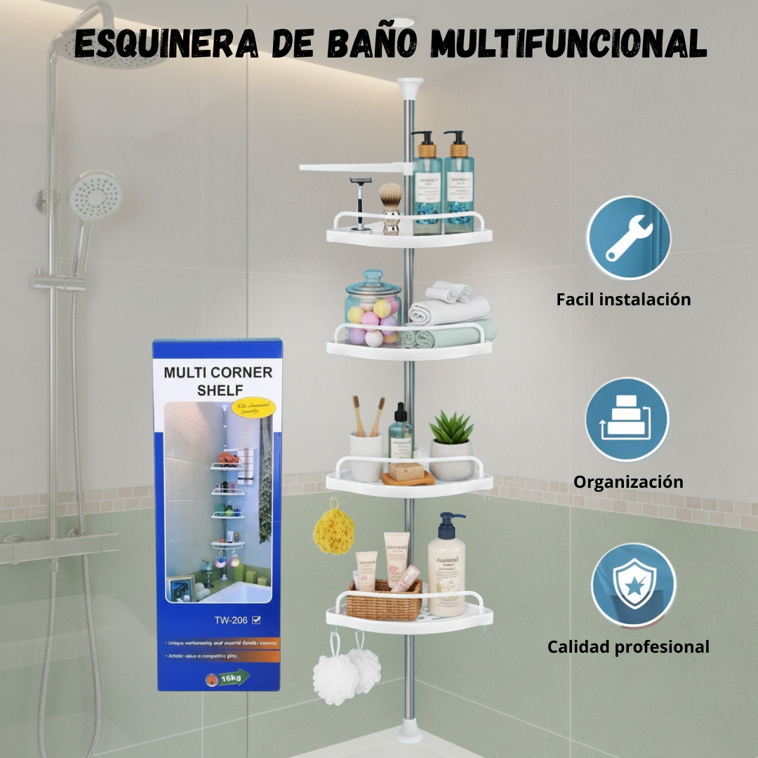Esquinera de baño Multifuncional