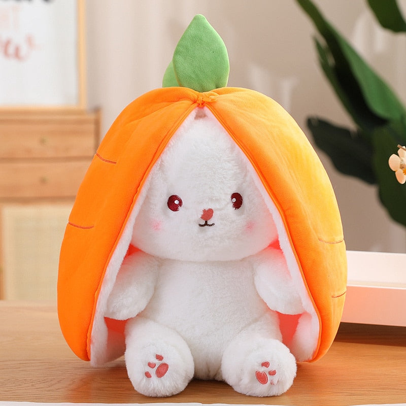 Peluche Zanahoria y Fresa Transformable