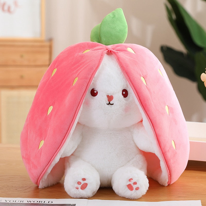 Peluche Zanahoria y Fresa Transformable