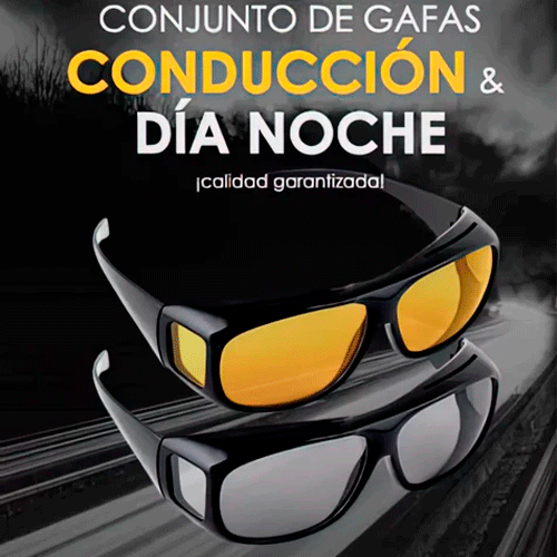 Gafas HD vision nocturna 2 en 1