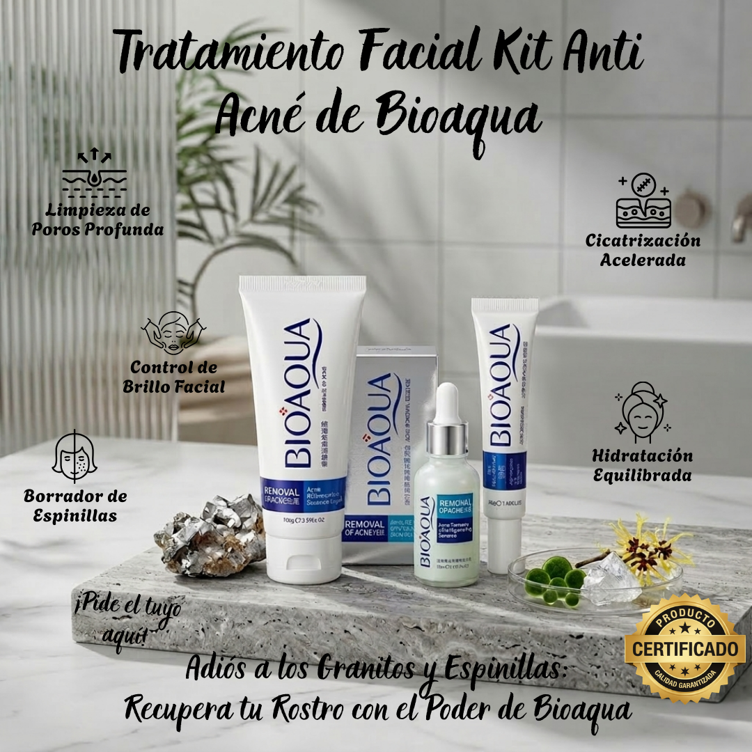 Kit Tratamiento Facial Anti Acné de Bioaqua