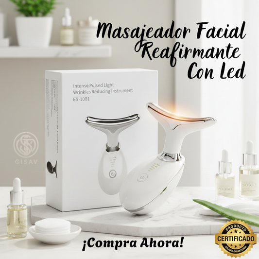 Masajeador Facial Reafirmante Con Led