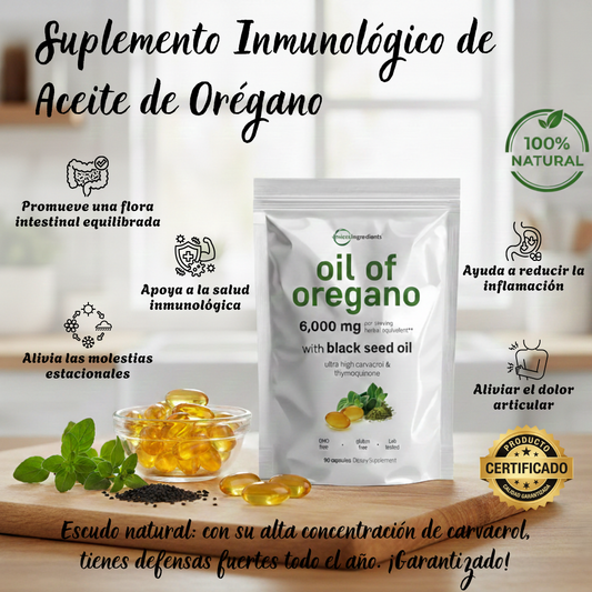 Suplemento Inmunológico de Aceite de Orégano