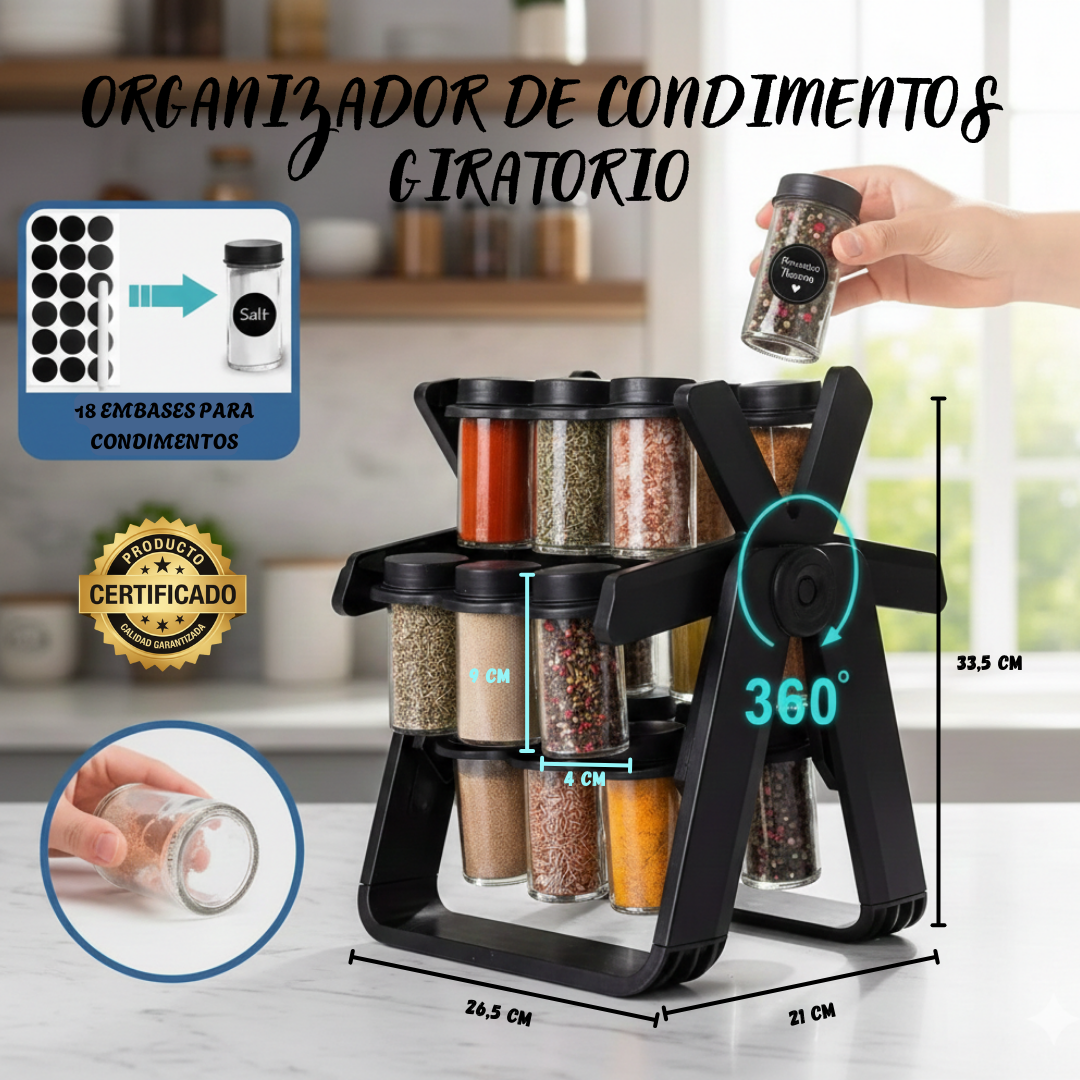 Organizador De Condimentos Giratorio