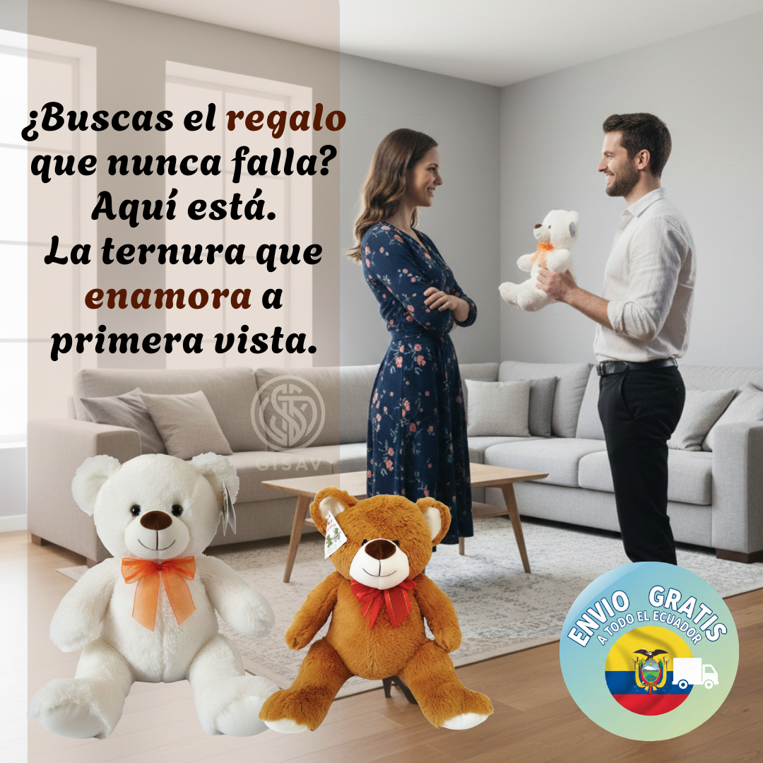 Oso de peluche con Lazo