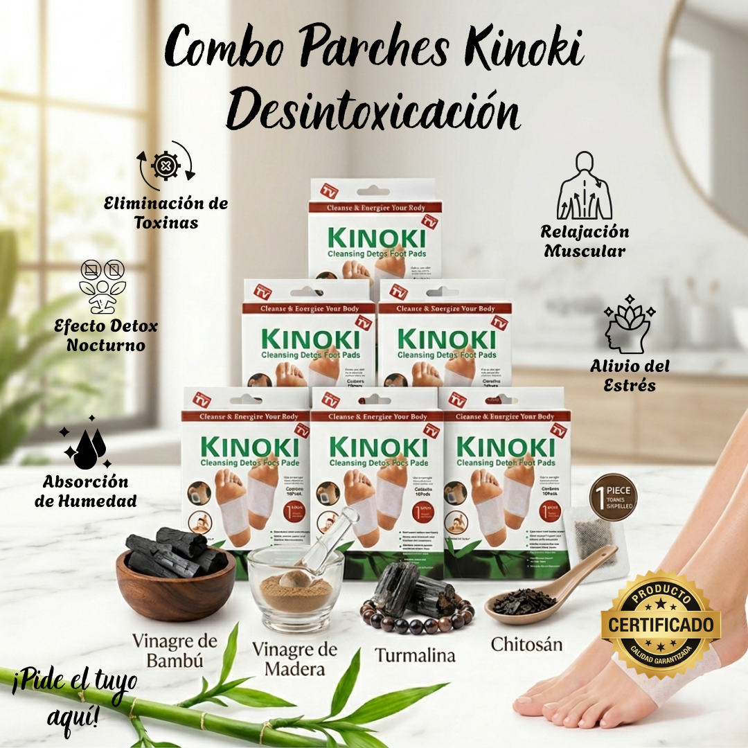 Combo Parches Kinoki Desintoxicación