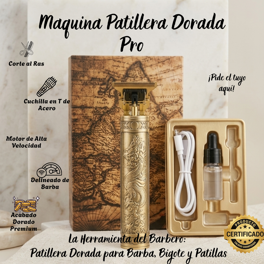 Maquina Patillera Dorada Pro