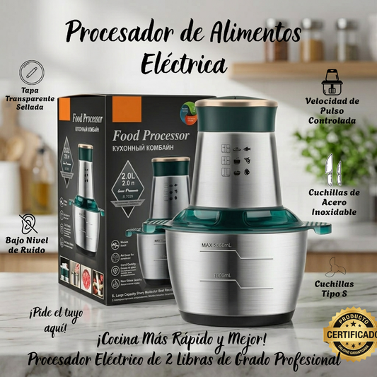 Procesador de Alimentos Eléctrica 2 Libras