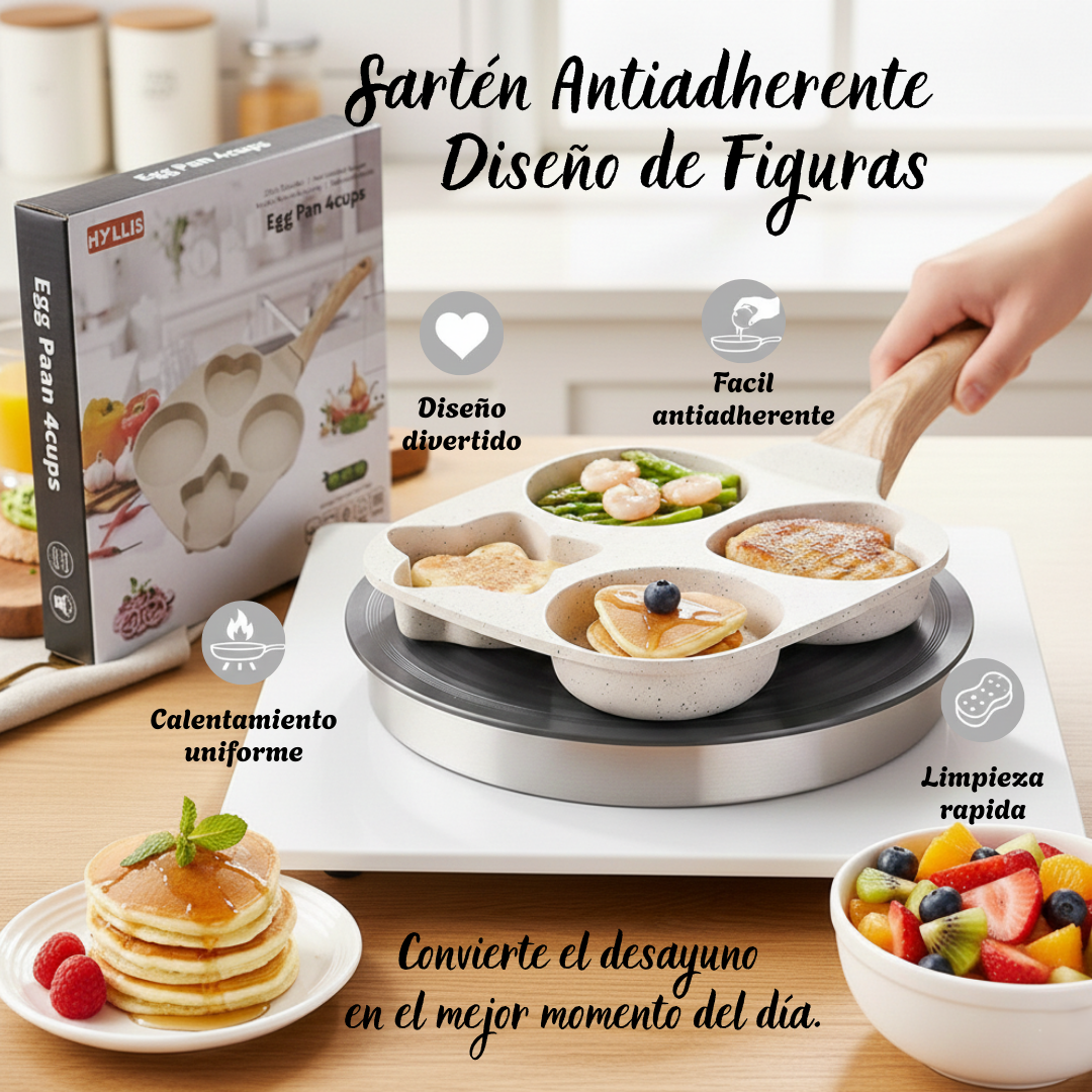 Sartén Antiadherente Diseño de Figuras