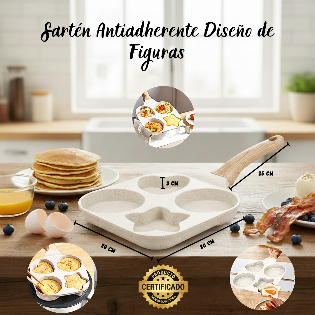 Sartén Antiadherente Diseño de Figuras