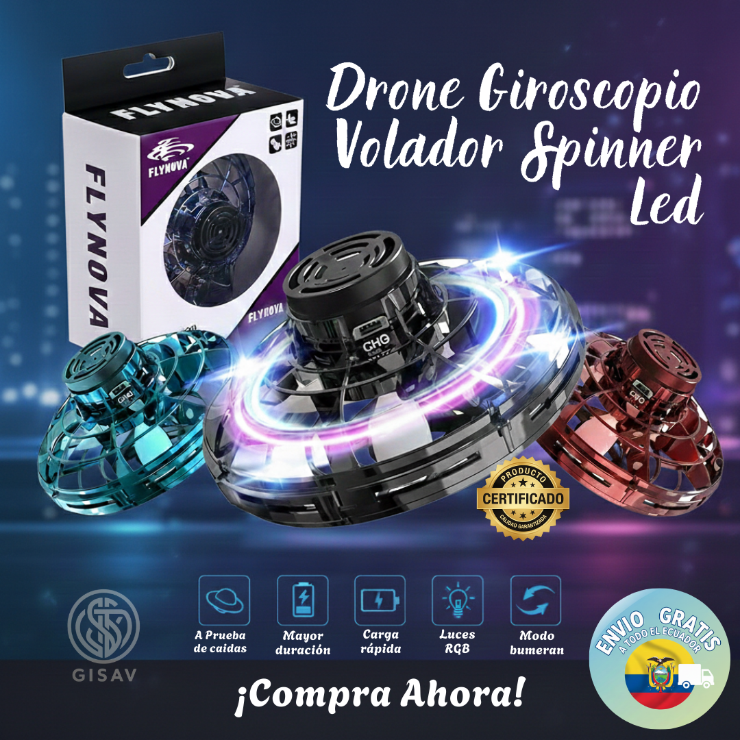 Drone Giroscopio Volador Spinner Led